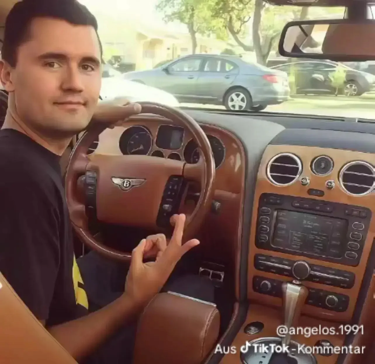 👌 while riding in a Bentley