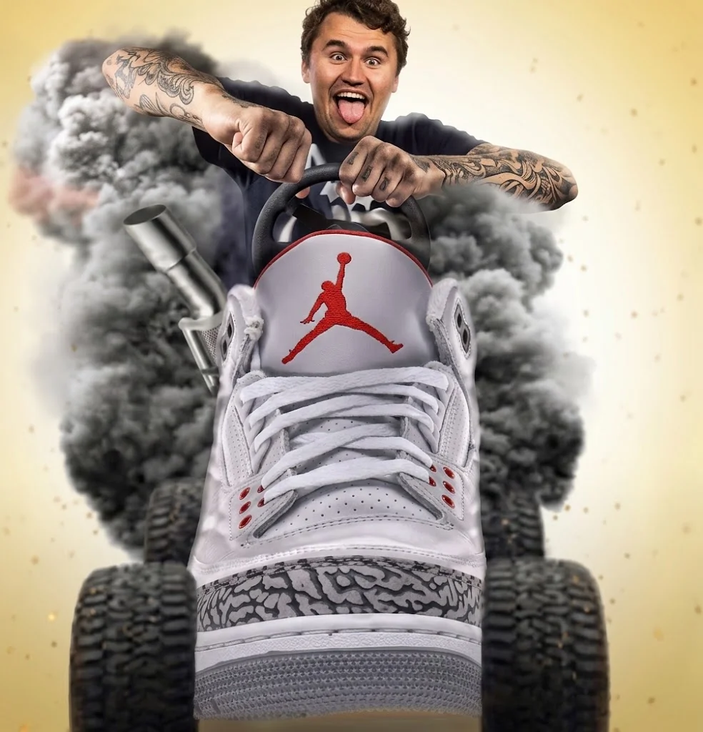 Riding a shoe