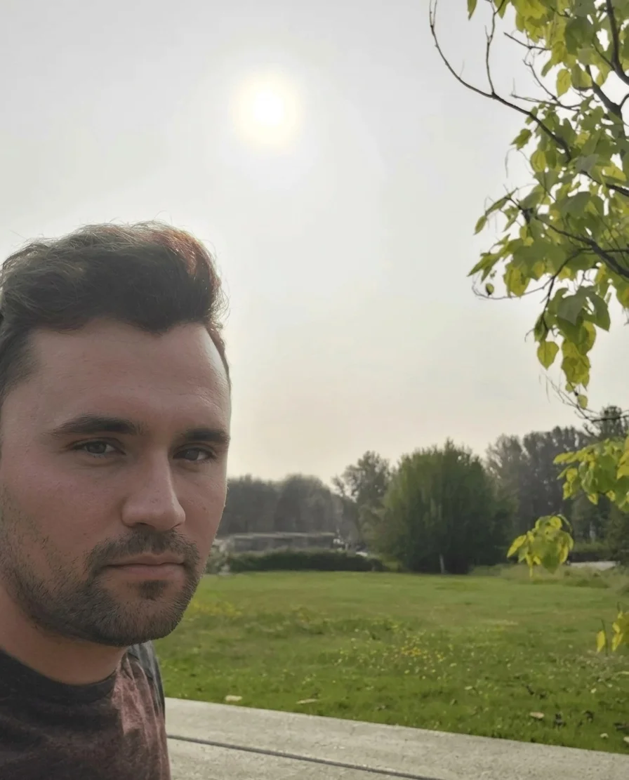 a man at a park