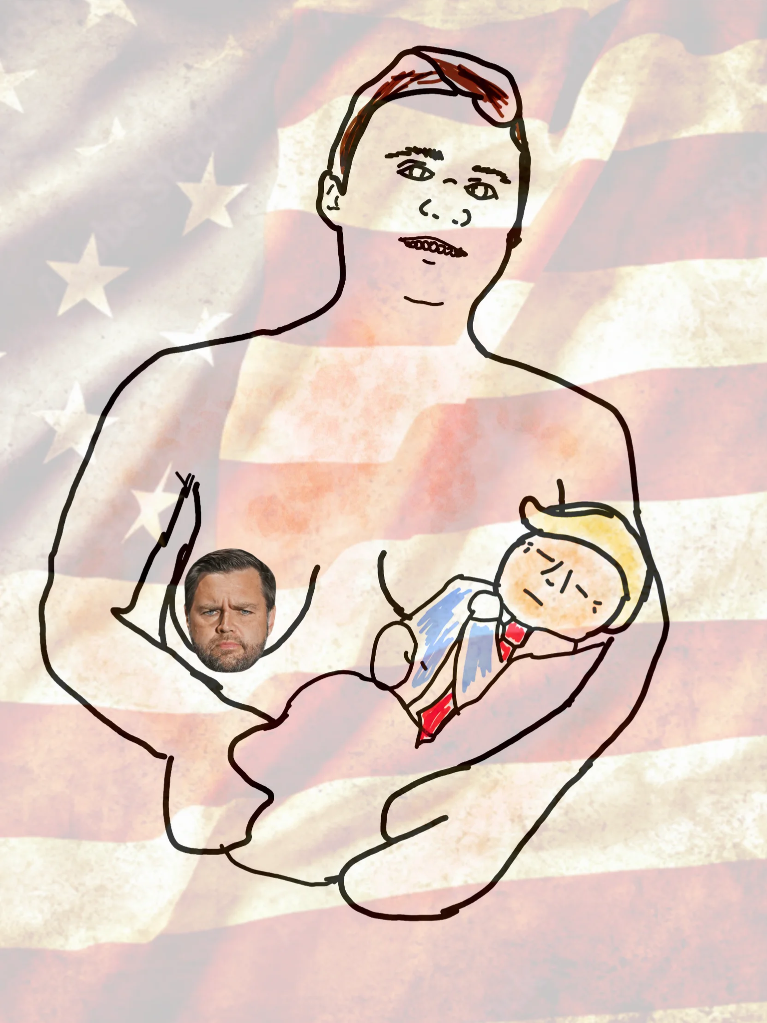 Mother Kirk and her big beautiful baby
