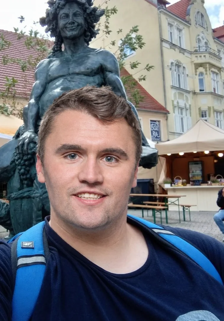 A man taking a selfie