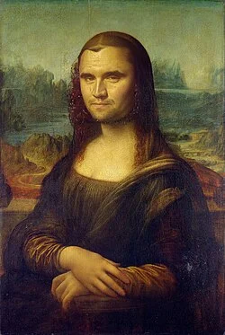 A painting of a man with a beard
