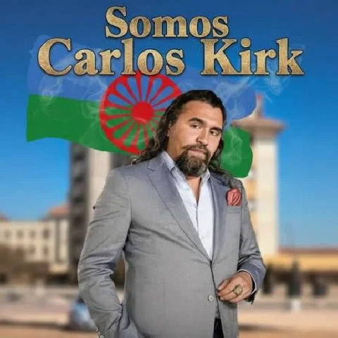 A man in a suit and tie with the flag of morocco